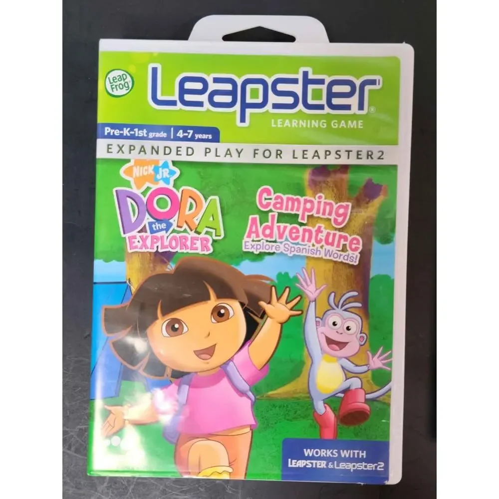 Leapster Learning Games Disney Fairies & Dora the Explorer Camping Adventure